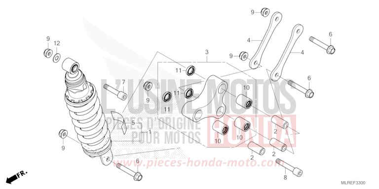 KISSEN, HINTEN von Hornet 500 PEARL HORIZON WHITE (NHB61) von 2026